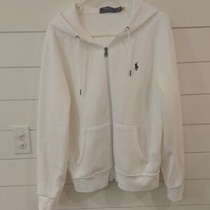 Ralph Lauren Polo White Zip Hoodie M